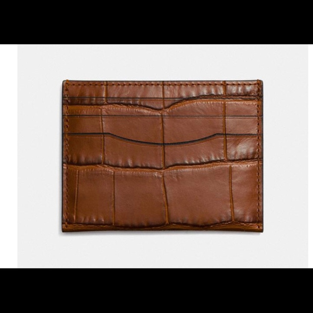 Coach 🐊 Crocodile Card Case
